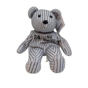 Salvino's Bamm Beanos Yankees 98 Champs #24 Martinez Plush Bear 9"